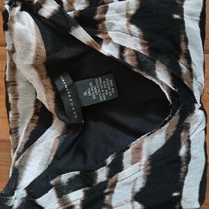 Grace Elements Black and White Tie-Dye Top